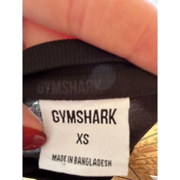 Gymshark Long Sleeve T Shirt Mens XS Performance Workout Solid Black NWOT - Picture 7 of 8